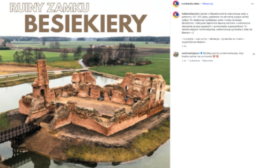 Relacja na Instagramie o Zamku w Besiekierach