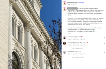 Relacja na Instagramie z remontu IV Liceum na ulicy Pomorskiej w Łodzi